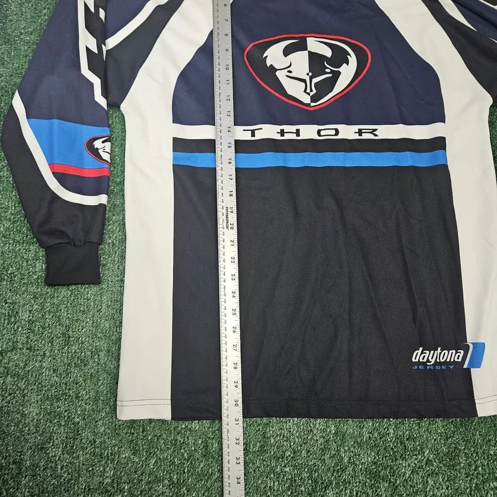 Vintage Thor Daytona Racing long-sleeved Jersey Large USA Made